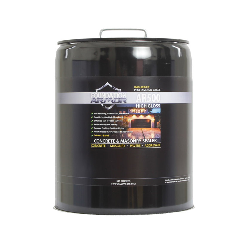 Foundation Armor 5 GAL Armor AR500 ProGrade Solvent Based Acrylic Wet
